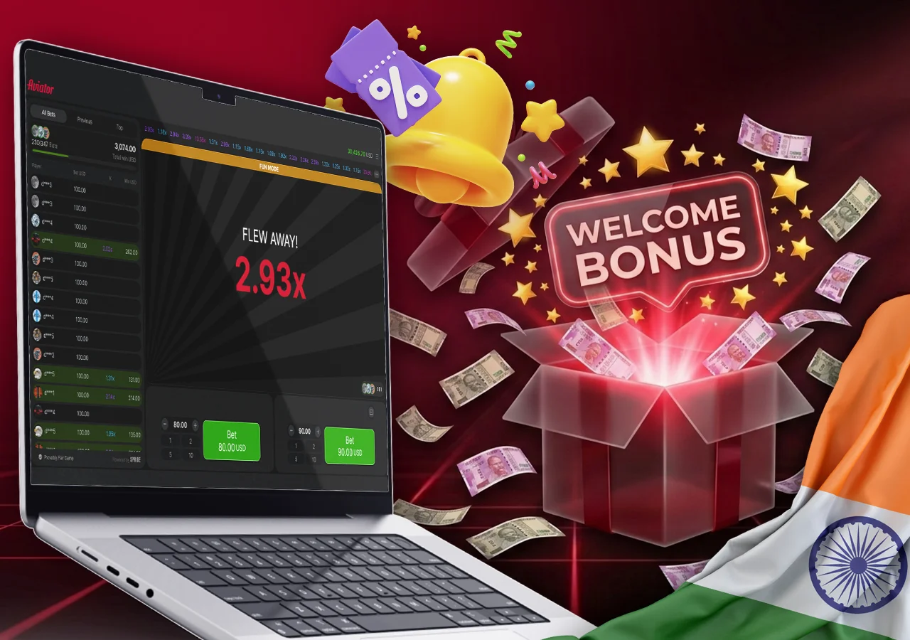 Exclusive casino welcome bonuses and promotional codes available for Aviator.